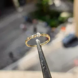 ANEL DE OURO AMARELO 18K - ADELE - ADELE OFERTA! - ALIANÇAS RAINHA VIRTUAL 