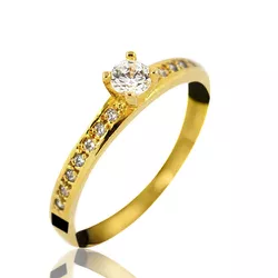ANEL DE OURO 18K - DIANNE - ALIANÇAS RAINHA VIRTUAL 