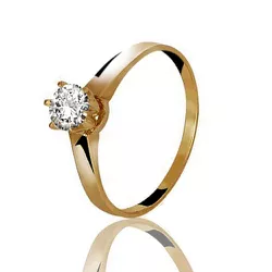 ANEL DE OURO 18K - HORTÊNCIA OURO AMARELO - ALIANÇAS RAINHA VIRTUAL 