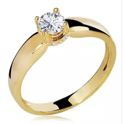 ANEL OURO AMARELO 18K - GUERREIRA - A14 - ALIANÇAS RAINHA VIRTUAL 