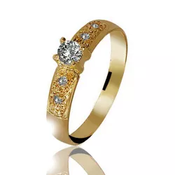 ANEL DE OURO 18K - LISA OURO AMARELO - ALIANÇAS RAINHA VIRTUAL 