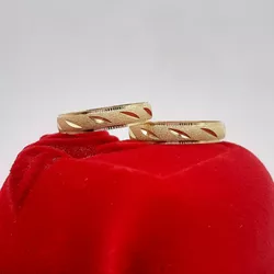 Aliança de Ouro 18k O PAR - RJ254 - ALIANÇAS RAINHA VIRTUAL 
