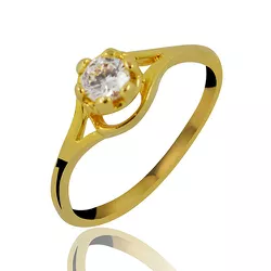 ANEL DE OURO 18K - LOVELLY - ALIANÇAS RAINHA VIRTUAL 