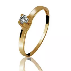 ANEL DE OURO 18K - MAIA - ALIANÇAS RAINHA VIRTUAL 