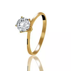 ANEL DE OURO 18K - MELISSA - ALIANÇAS RAINHA VIRTUAL 