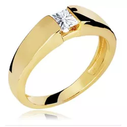 ANEL OURO AMARELO 18K - CORAJOSA - 57 - ALIANÇAS RAINHA VIRTUAL 