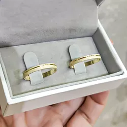 Aliança de Ouro 18k O PAR - RJ3011 - ALIANÇAS RAINHA VIRTUAL 