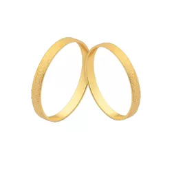 Alianças De Ouro Retas - J-455 - Alianças da Fabrica 
