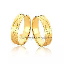 Alianças Do Infinito Em Ouro - JE-626 - Alianças da Fabrica 