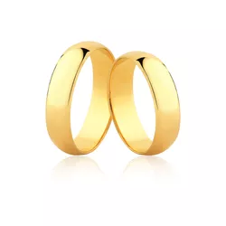 Alianças De Ouro Meia Cana - CM-50 - Alianças da Fabrica 