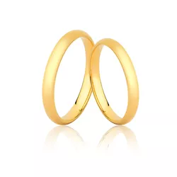 Aliança De Ouro Tradicional Anatômica - MM-126 - Alianças da Fabrica 