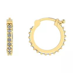 brinco argola com zircônia 1,5 cm - 1121 - Almeida Prada