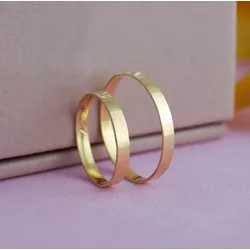 ALIANÇA DE OURO 18K - Modelo Ully