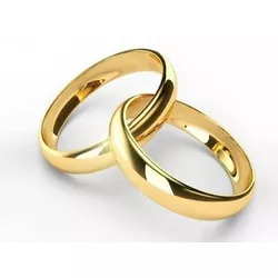 Aliança em Ouro - Modelo Roma - ACO00994 - Almeida Prada