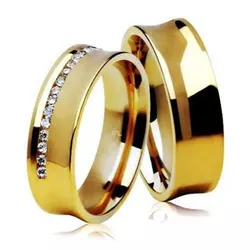 Aliança em Ouro - Modelo Istambul - ACO1000 - Almeida Prada