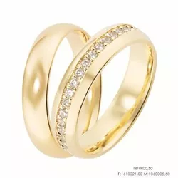 Aliança em Ouro - Modelo Milão - ACO00986 - Almeida Prada