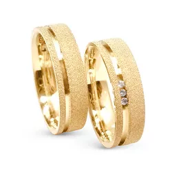Aliança em Ouro - Modelo Sil - ACO00985 - Almeida Prada