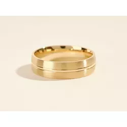 Aliança ouro 18k jateada com 5m 6g - 1016 - Almeida Prada