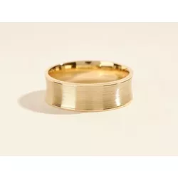 Aliança ouro 18k anatomica por dentro e por fora 5... - Almeida Prada