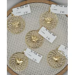 Pingente de ouro 18k Divino Espirito Santo 2,7g - ... - Almeida Prada