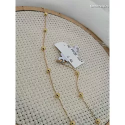 Tornozeleira ouro 18k italiana com esferas 3g - 1... - Almeida Prada