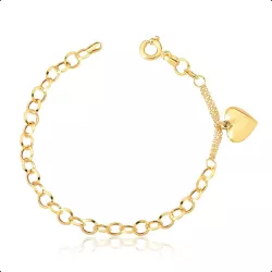 Pulseira Feminina Ouro 18k Elo Português E Berloqu... - Almeida Prada