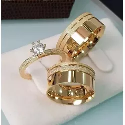 Aliança Quadrada Feminina 18k Aconauto Diamantada ... - Almeida Prada