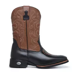 Bota Texana Ferradura Preta - 4080-PRETO - Amarok Boots