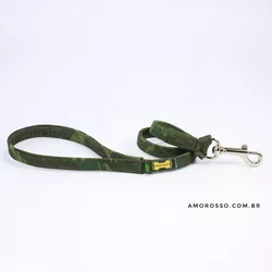 Guia Curta Amorosso® Camuflado Selva - 80cm - ge.selva - Amorosso