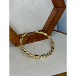 Bracelete Trançado Ouro - RPS34 - ANA B ACESSÓRIOS