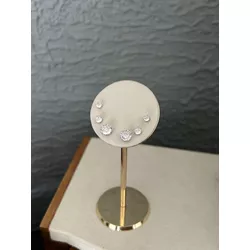 Trio Ponto de Luz Redondo Ródio Branco - LBRT20 - ANA B ACESSÓRIOS