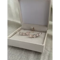 Brinco Ear Cuff Nude Rose Banhado a Ródio Branco -... - ANA B ACESSÓRIOS