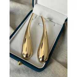 Brinco Gota Pendente Banhado a Ouro - DBR1837 - ANA B ACESSÓRIOS