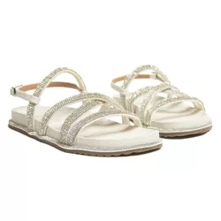 Sandália Papete - Eliza, Off White - 23975OF - ANALAURACALCADOS