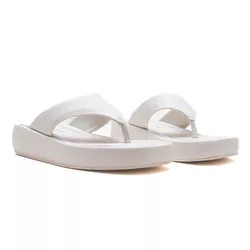 Sandália Flatform - Chiara -Off White - 25543 -A - ANALAURACALCADOS