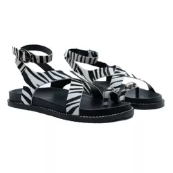 Sandália Papete - Grazi, Zebra - 251647Z - ANALAURACALCADOS