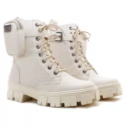 Bota Cano Médio, Brenda - Off White - 21070OF - ANALAURACALCADOS