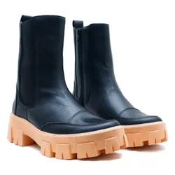 Bota Cano Médio, Bessie - Pêssego - 44044PE - ANALAURACALCADOS