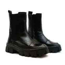 Bota Cano Médio, Bessie - Preta - 44044PR - ANALAURACALCADOS
