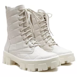 Bota Cano Médio, Lina - Off White - 44045 - ANALAURACALCADOS