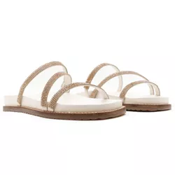 Sandália Papete - Suzy, Off White - 21250 - ANALAURACALCADOS