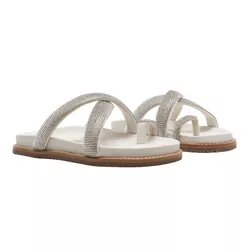 Sandália Papete - Ana, Off White - 23505OW - ANALAURACALCADOS
