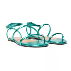 Rasteira Flat - Lucy, Esmeralda. - 20305E - ANALAURACALCADOS