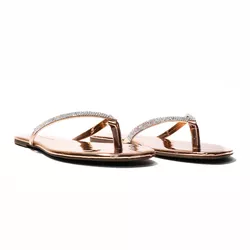 Rasteira Flat - Sol, Cobre. - 20325C - ANALAURACALCADOS