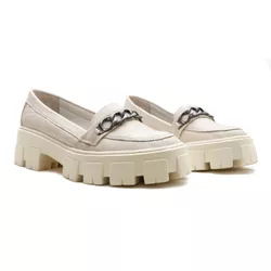 Slipper Sola Tratorada - Alice, Off White - 21060o - ANALAURACALCADOS