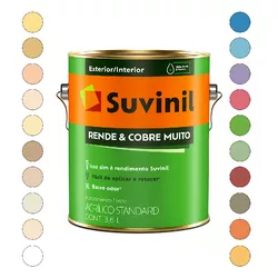 TINTA PAREDE FOSCO ACRILICO RENDE COBRE MUITO BRAN... - Andraort Tintas