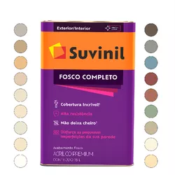 tinta parede acrílico fosco completo algodão egípc... - Andraort Tintas