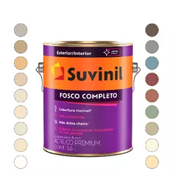 TINTA PAREDE FOSCO COMPLETO ACRÍLICO AREIA 3,6LT - Andraort Tintas