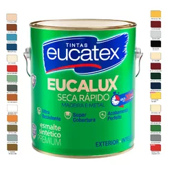 TINTA ESMALTE SINTÉTICO EUCALUX CINZA MÉDIO 3,6LT - Andraort Tintas