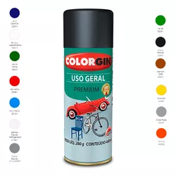 TINTA SPRAYUSO GERAL AZUL MÉDIO 55101 COLORGIN 350... - Andraort Tintas